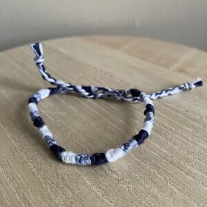 Ebony Bracelet, anklet, trendy, comfortable, tie, embroidery thread, woven, gift